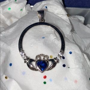 Claddaugh “Sapphire” pendant